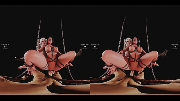 BDSM Swapping Pussies FFM with Witcher women (Yennefer, Cirilla) - video-game parody