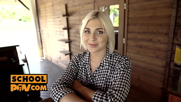 Blonde Bartender Nicole Brix Fucked Hard In The Garden In POV 