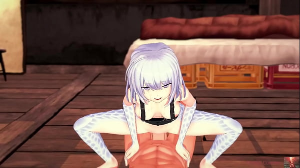 Scaly Siren&rsquo;s Slippery Ride &ndash; Blue-Haired Vixen Milks Every Inch After Fingering!