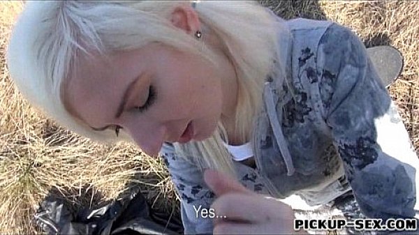 Skating girl Lenny Elleny anal fucked and facial for money