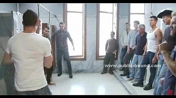 Cute gay boy tricked in gay group sex