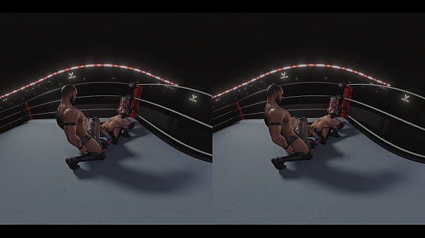 WWE Reverse Spitroast (blowjob and pussy-to-pussy) double-ended dildo FFM featuring Liv Morgan, Alexa Bliss