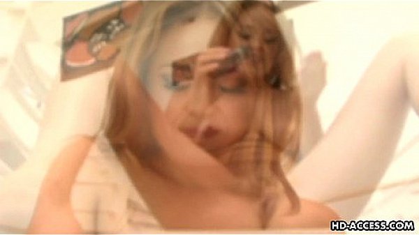 Vibrant blonde bitch shows off her smoking hot body