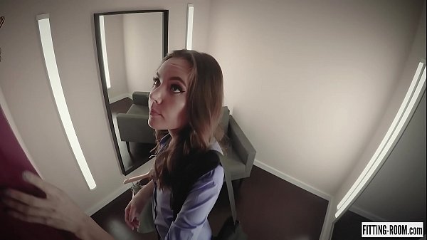 Russian Katya Clover fucks her pussy wearing sexy lingerie in a fitting room