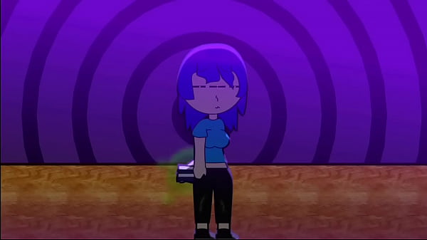 a short animation Part 3 (Cup) Purple hair girl farting