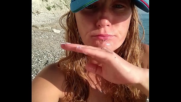 Kinky Selfie - Real oral sex and pissing on a dick on a public beach. RoleplaysCouples  