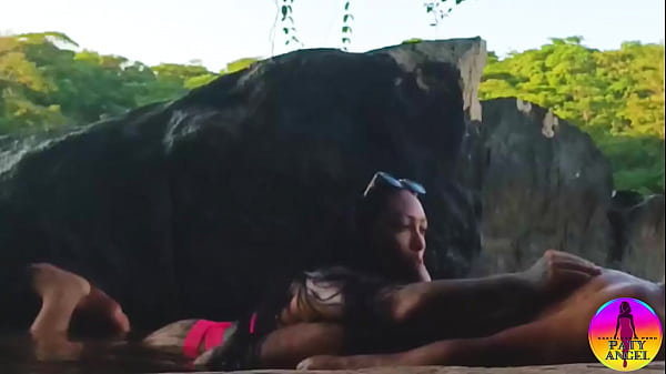 Trailer - Being fucked by her lover in the river in public and he came in my mouth