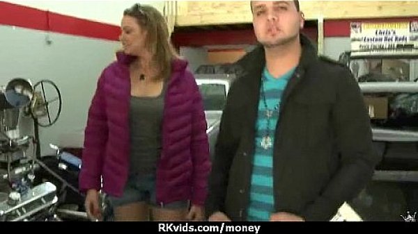 Tight teen fucks a man in front of the camera for cash 7