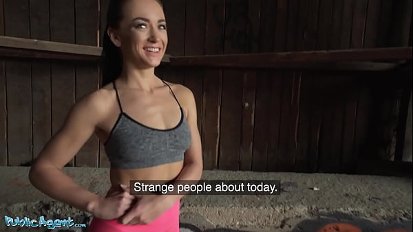 Public Agent - POV reality outdoors as guy stops jogger with great body and offers her cash for showing her ass and then sucking his thick cock before letting him slide inside her pussy ending with facial cumshot