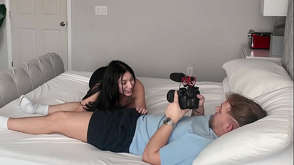 Big Booty Brunette Wants Cock Off Camera BTS - Alexa Chains