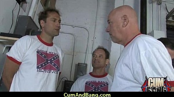 Amazing ebony in gangbang interracial fucking 5 