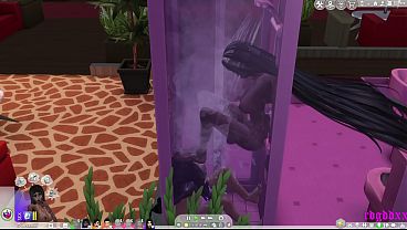 shemale in 3D videogame sex fun  