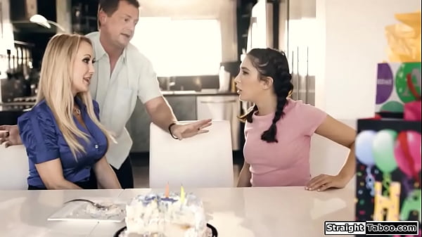 Big tits stepmom and stepdad swap stepdaughter to fulfill a fantasy.They have a 3some and the teen sucks his dick.Then is fucked as she licks pussy  