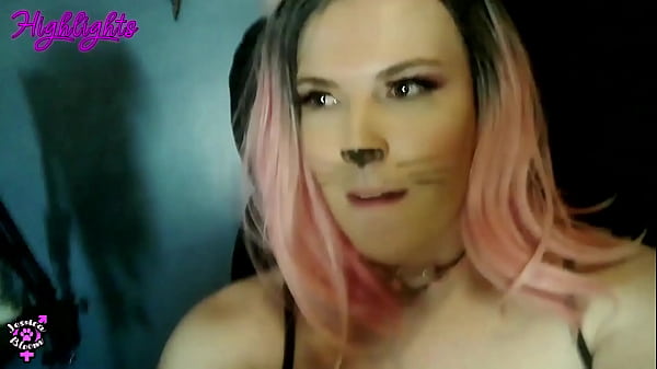 Sexy Shemale Jessica Bloom Sucks Her Cock & Fucks Fleshlight 