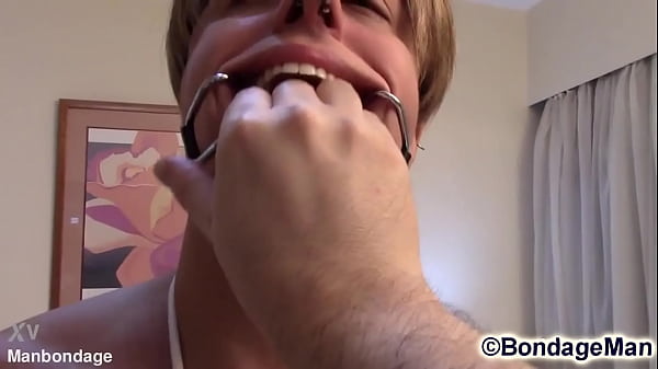 Adonis Mineiro for the first time bound and gagged from BondageMan 