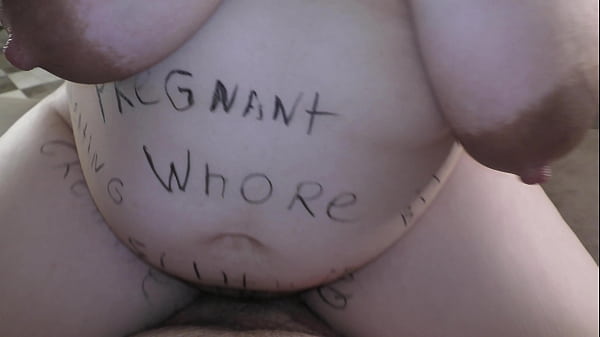 Cuckold hotwife covered in bodywritings started to femdom cowgirl ride on small cuckold hubby cock until he came twife inside her dirty pussy! - Milky Mari