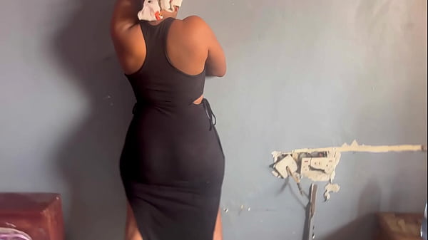 Bahbrah standing and giving up her pussy doggystyle