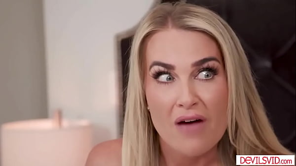 Andi Avalon tells her stepson that he needs to take his stepdads place and satisfy her.The guy takes the honor and fills his stepmoms pussy with cum  