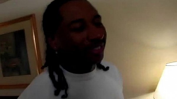 Sexy black couple fucking in hotel room