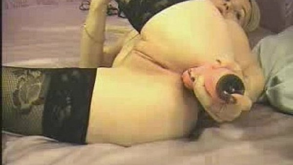 Hot blond and her Massive dildo