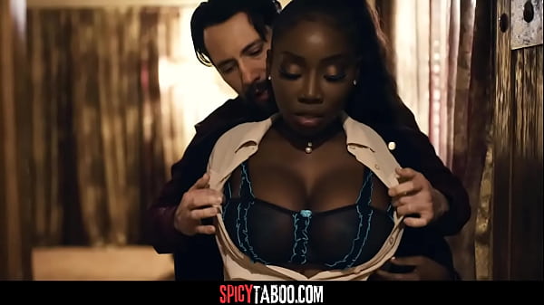 Curvy ebony realtor fucks with her client just to sell the house - Osa Lovely  