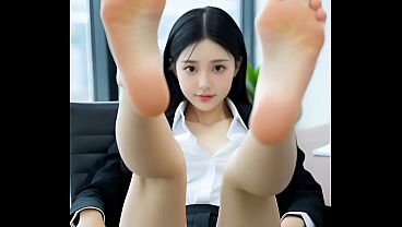 Foot Fetish Steamy Office Romance - AI Generated