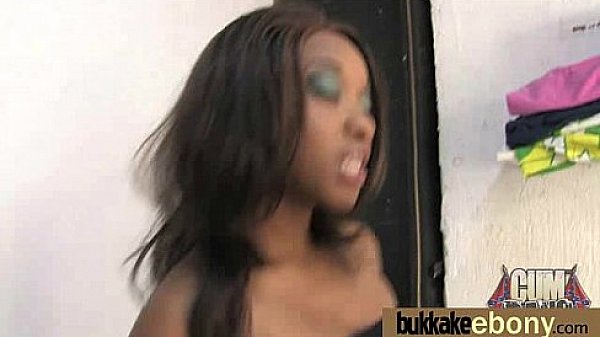 Interracial bukkake sex with black porn star 11