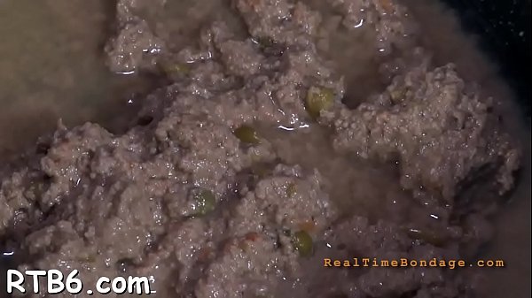 Fastened up babe waits lustily 