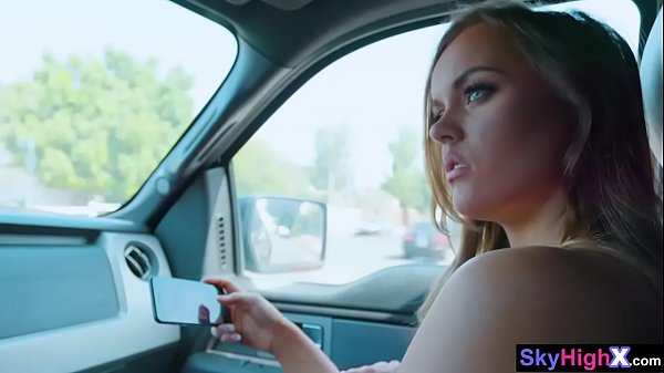 Hitchhiker girl with big tits fucked by a guys hard dick  