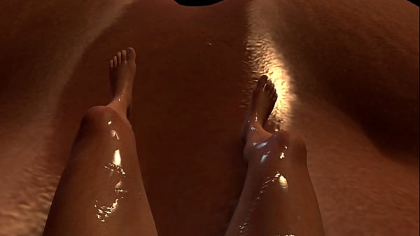 Sliding Down Big Breast Women