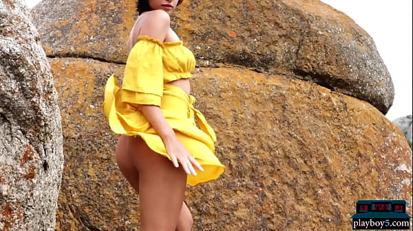 One Russian and one American model showing off their amazing bodies  