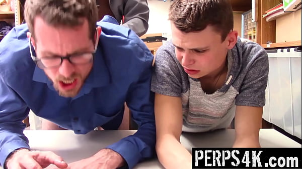 Shoplifting Twink Has to Obey the Gay Guard's Demands - Perps4k