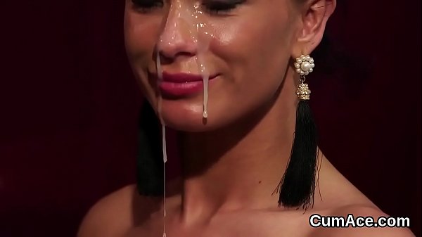 Unmistakable girl loves a deep blowjob and ton of jizm on her face 