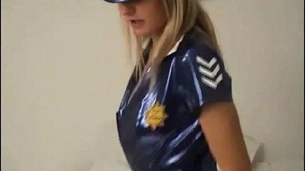 Stroke it to my shiny blue PVC panties