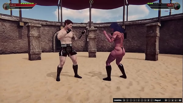 Jerle VS Lucifera [NF3D Mixed MMA Combat Maledom]