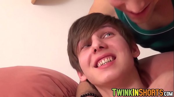 Young gay bareback lovemaking session  