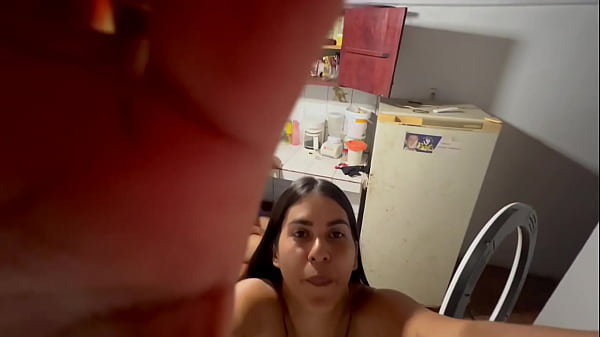 Hidden cameras ! What a slut, my slut, she gets upset and horny when I clean, that's why we fornicate like capulino lesbians