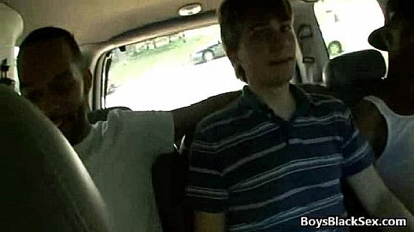 White Gay Boy Gets A Black Cock In His Ass 12