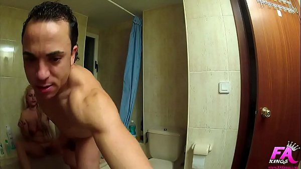 Hidden camera in our chalet toilets. After the party, they're even whorer ;)