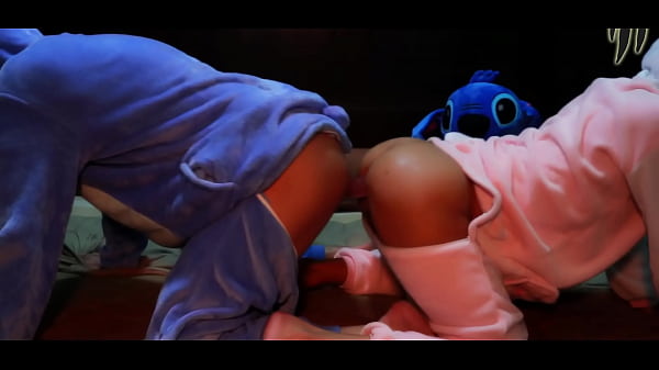 Double dildo ass to ass and hard anal creampie