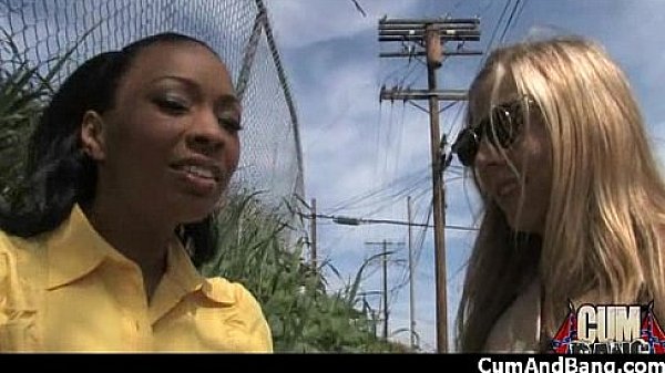 Black girl sucks many white cocks in redneck group 4  