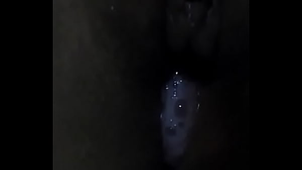 My cum oozing out of her pussy after riding her bareback