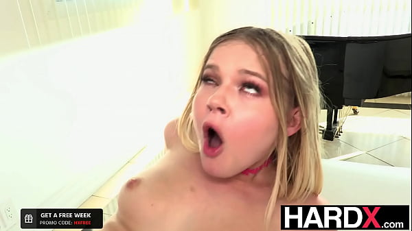 Tiny Blonde Loves To Be Cummed In