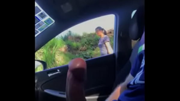 Flashing 3 different girls in a row from my car