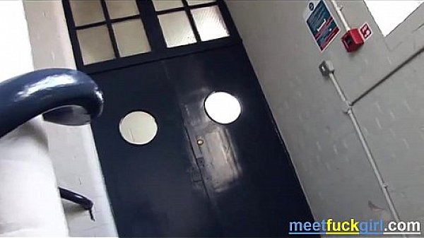 Sucking and fucking for the horny maintenance man's camera