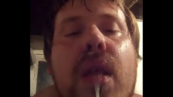 Cumshot in mouth and face  