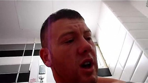 Straight guys exposed on the bathroom