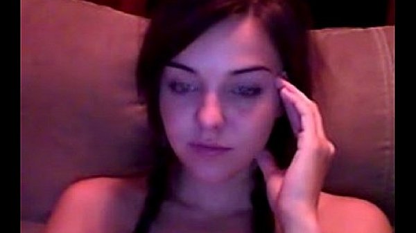 Petite Brunette Teen Teasing Her Pussy