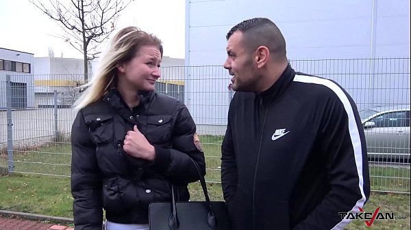 Young and Naive Blondie Spreads Legs in a Van