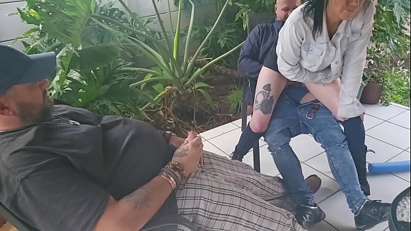 Cuckqueen fucking neighbour while i watch and masturbate